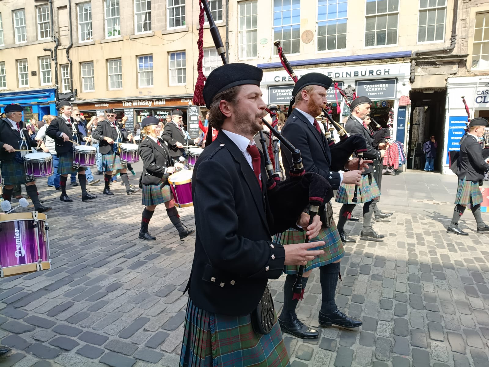 Stockbridge Pipe Band Edinburgh May Day Parade